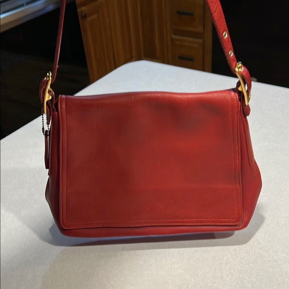 COACH Red Leather Shoulder Bag - Picture 12 of 16